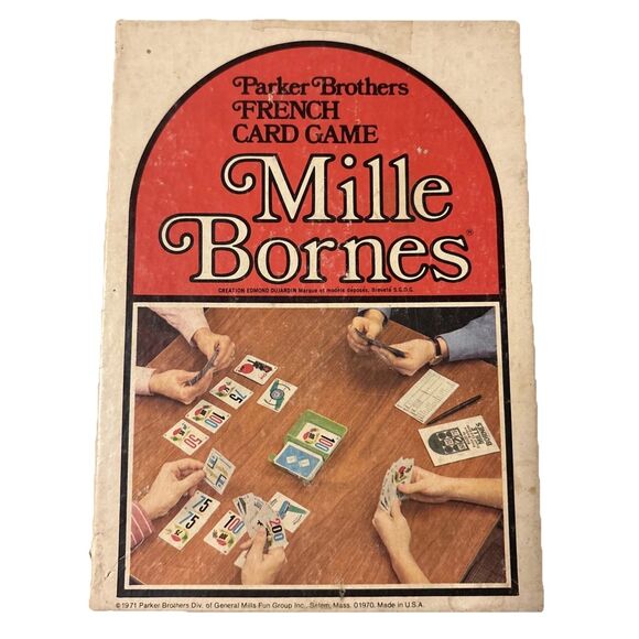 Parker Brothers Other - Vintage Mille Bornes 1971 Parker Brothers French Card Game 2 Cards Missing